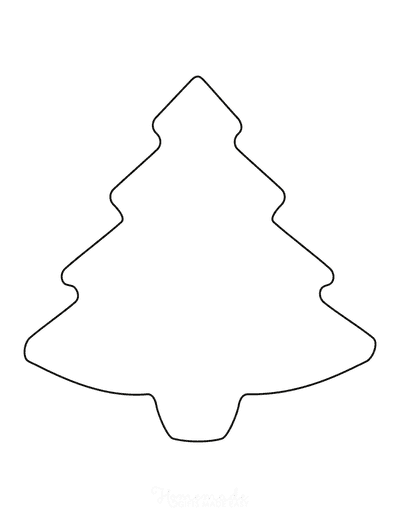Christmas Tree Template Basic Outline