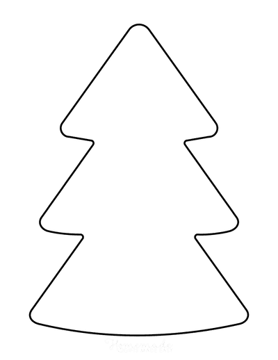 Christmas Tree Templates | Free Printable Outlines & Patterns in All ...