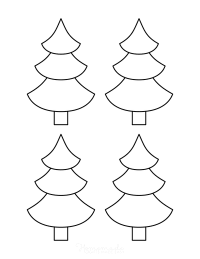 Simple Christmas Tree Stencil