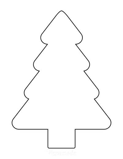 Christmas Tree Templates | Free Printable Outlines & Patterns in All ...