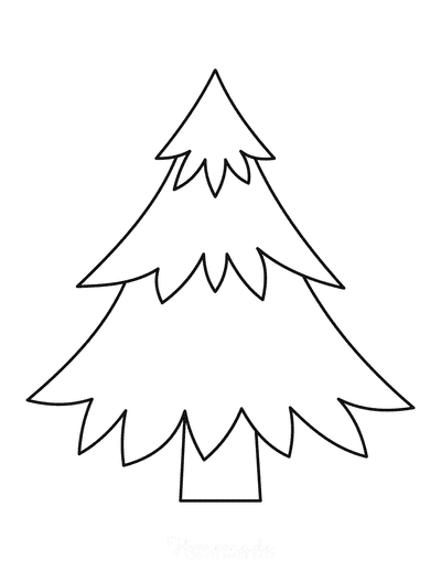 Christmas Tree Template Layered