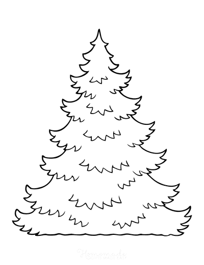 Christmas Tree Template Layered Jagged