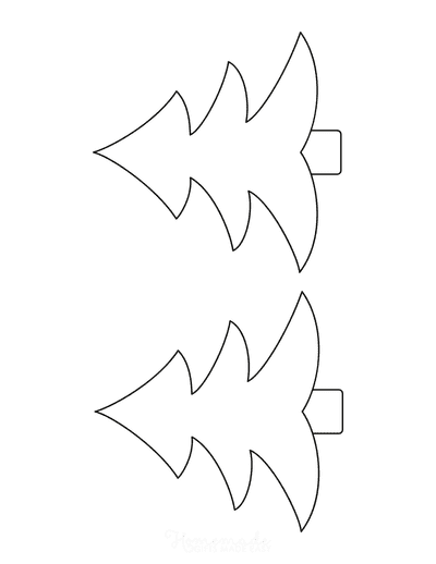 Free Printable Outline Christmas Tree Template