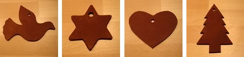 cinnamon dough ornaments dove
