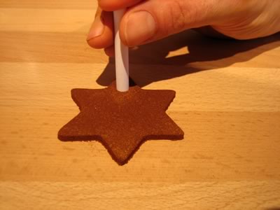 cinnamon dough ornaments punch hole