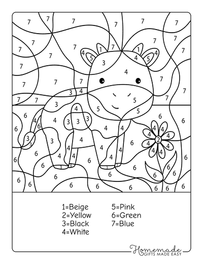 Color By Numbers Activity Pages for Kids: Free & Fun Coloring Pages That  Are By the Number, Printables