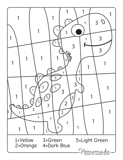 Color By Numbers - Coloring Pages Worksheet #49 