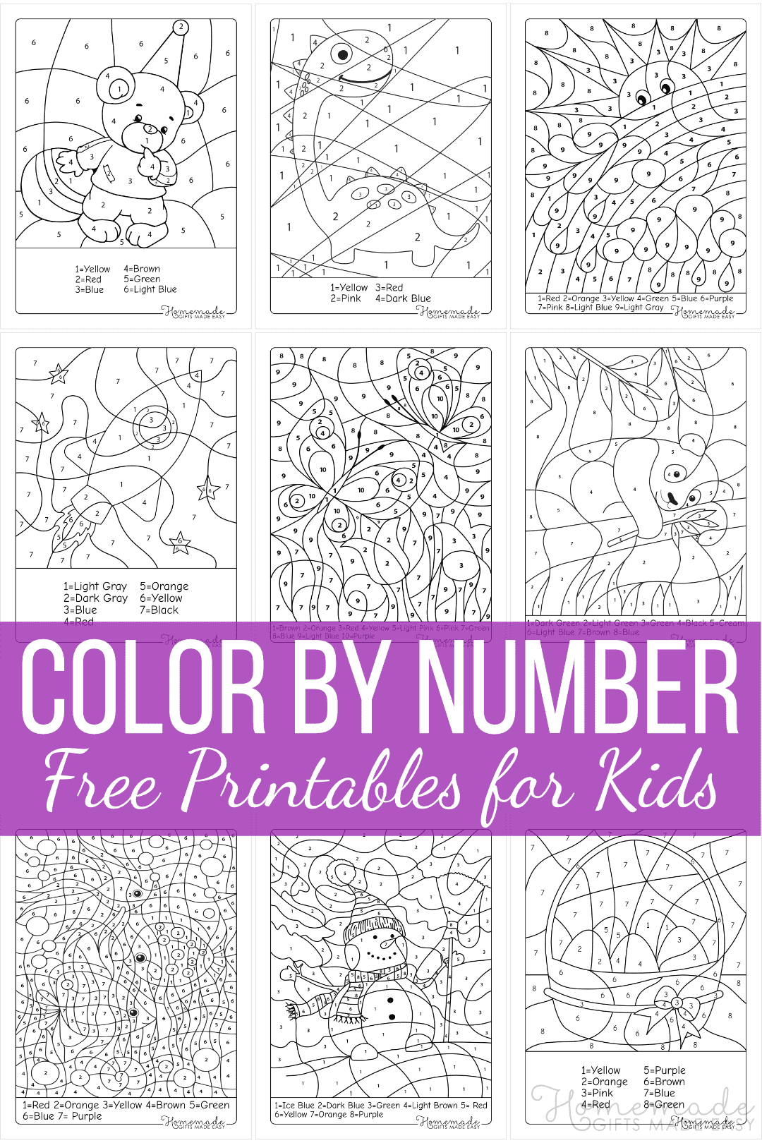 4 Paint by Numbers for Kids Ages 8-12 DIY Paint Set for Girls Boys lovely