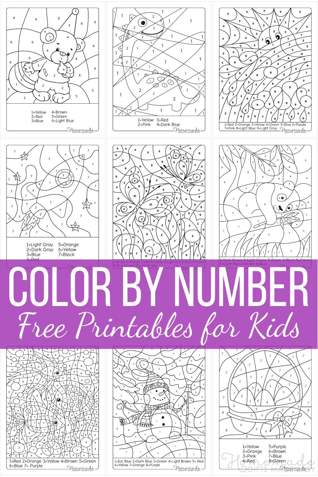 color by number printable