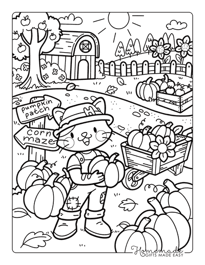 Coloring Contest Fall 2026 Pumpkin Patch Challenging Entry