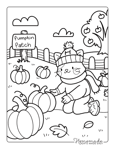 Coloring Contest Fall 2026 Pumpkin Patch Simple Entry