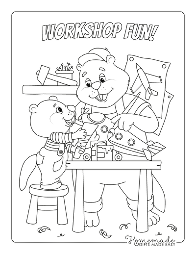 Bear on a Motorcycle Coloring Pages - Get Coloring Pages