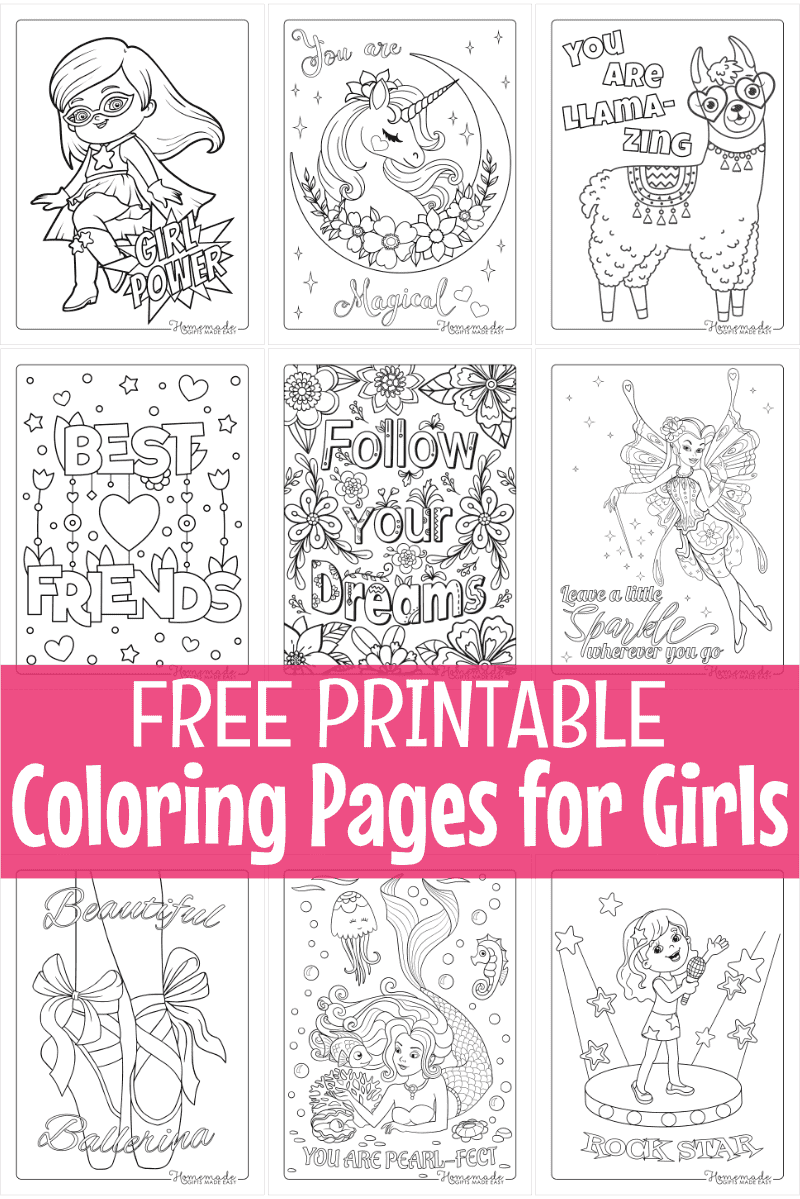 Best Free Printable Coloring Pages for Girls