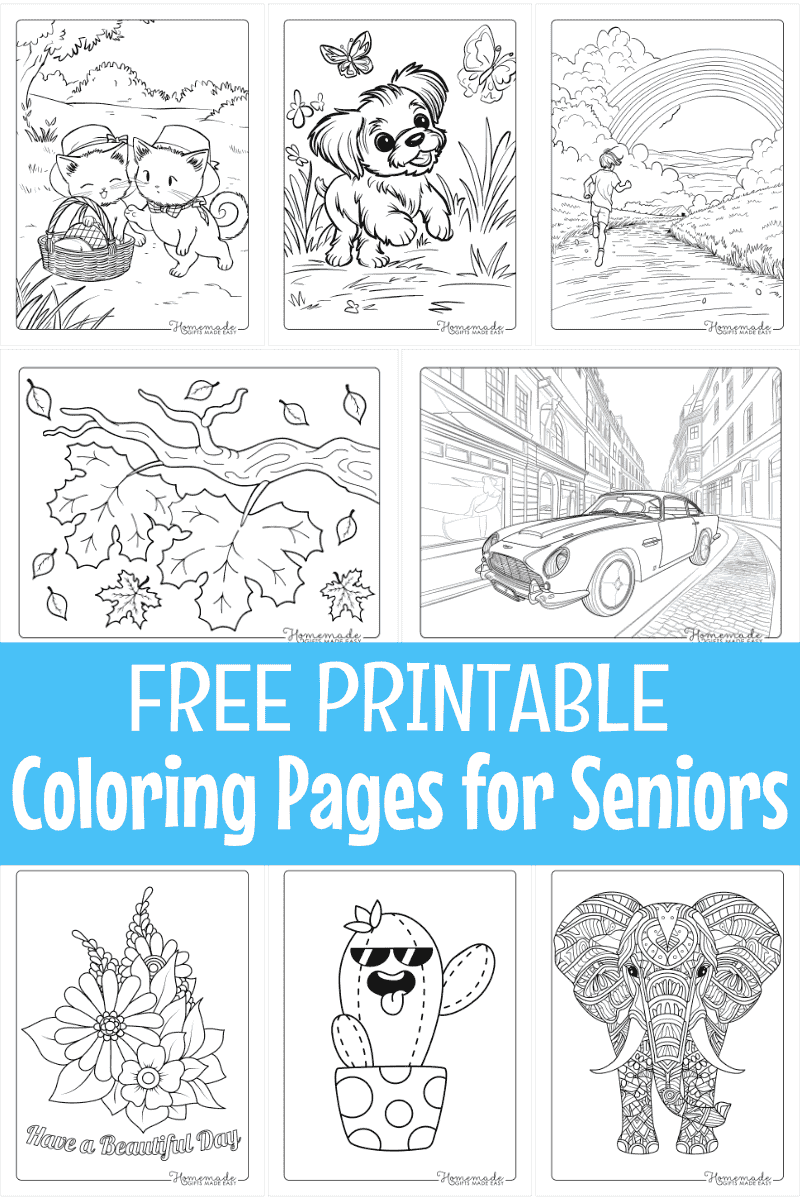 Free Printable Coloring Pages for Seniors