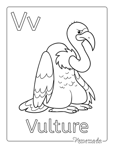 v coloring page