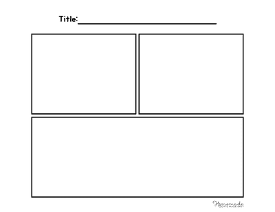 Comic Strip Templates Blank 3 Panel Comic Strip Template V1