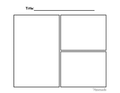 Comic Strip Templates Blank 3 Panel Comic Strip Template V2
