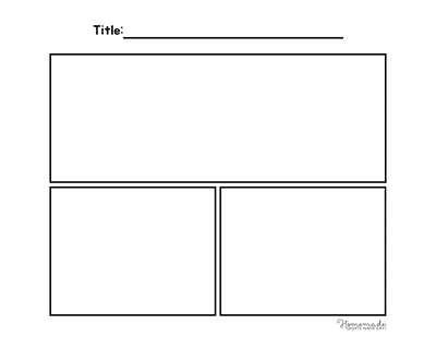 Comic Strip Templates Blank 3 Panel Comic Strip Template V3