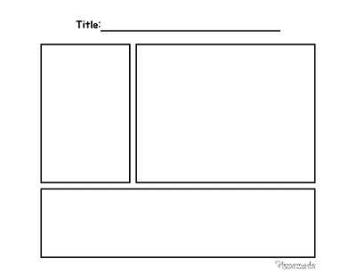 Comic Strip Templates Blank 3 Panel Comic Strip Template V4