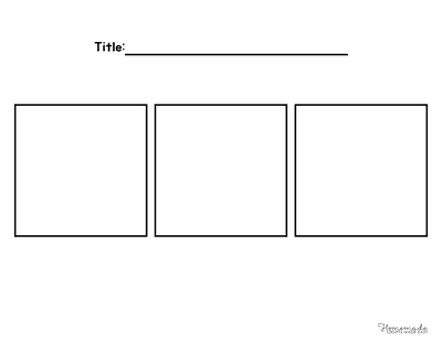 Comic Strip Templates Blank 3 Panel Comic Strip Template V5