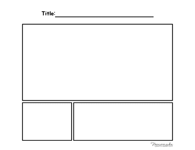 Comic Strip Templates Blank 3 Panel Comic Strip Template V6