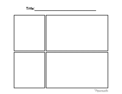 Comic Strip Templates Blank 4 Panel Comic Strip Template V2
