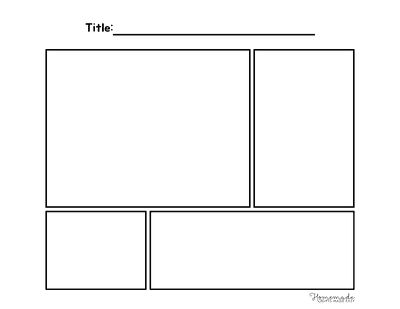 Comic Strip Templates Blank 4 Panel Comic Strip Template V6