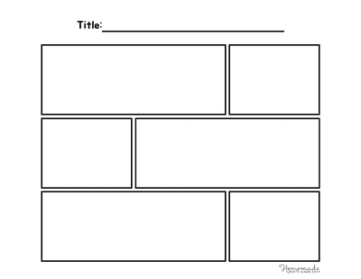 Comic Strip Templates Blank 6 Panel Comic Strip Template V5