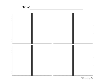 Comic Strip Templates Blank 8 Panel Comic Strip Template V1