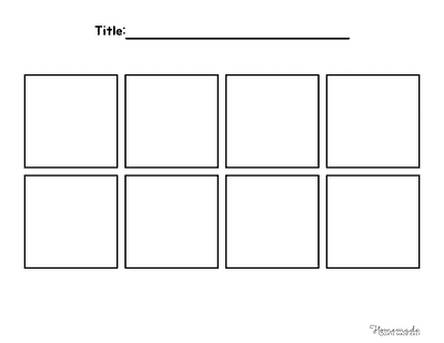 Comic Strip Templates Blank 8 Panel Comic Strip Template V2