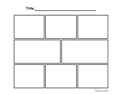 Comic Strip Templates Blank 8 Panel Comic Strip Template V4