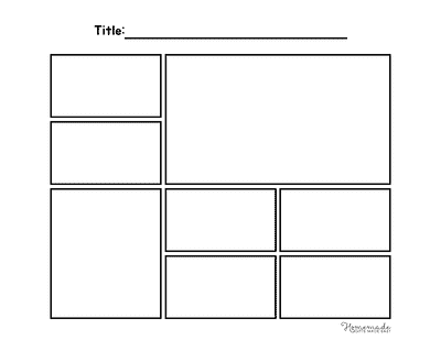Comic Strip Templates Blank 8 Panel Comic Strip Template V5