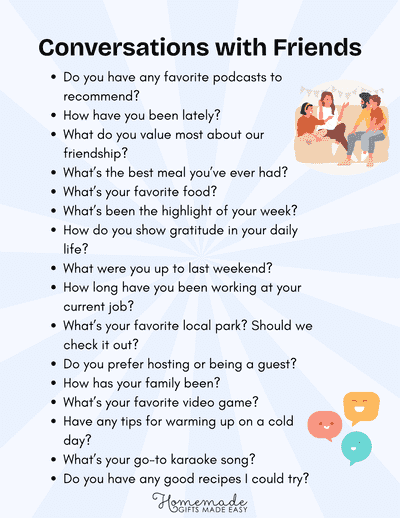 Conversation Starters With Friends