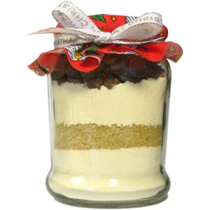 homemade food gifts in a jar choc chip bliss cookies