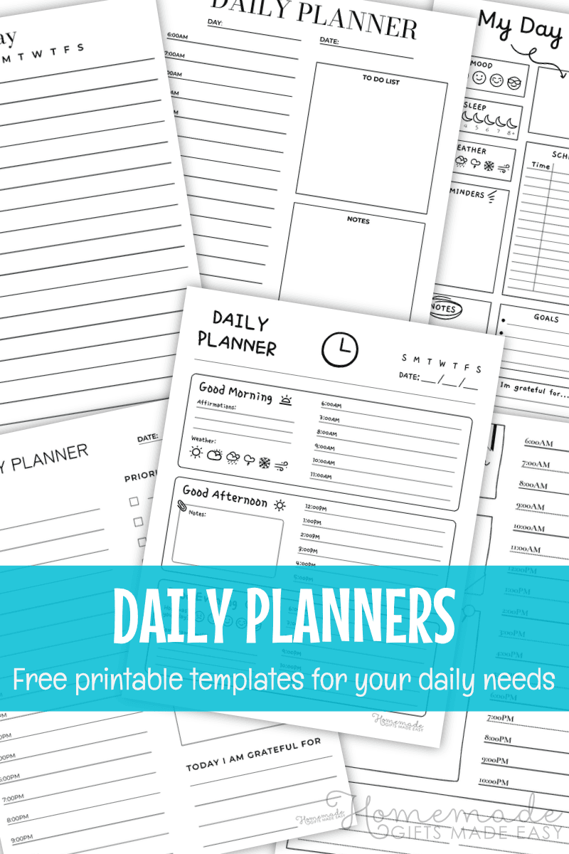 daily planner template 