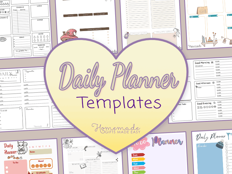 printable daily planner template