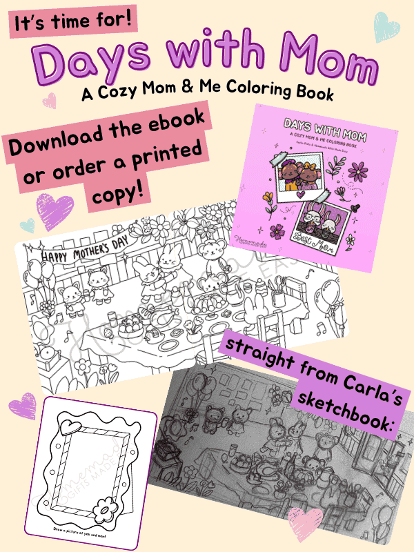 Days With Mom Coloring Book