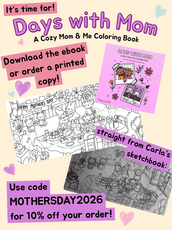 Days With Mom Coloring Book