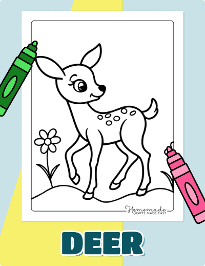 Deer Coloring Pages