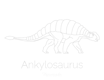 Dinosaur Coloring Pages Ankylosaurus Tracing Picture