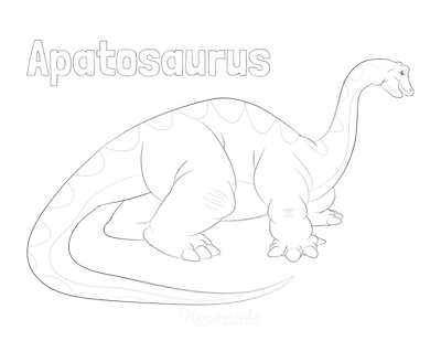 Dinosaur Coloring Pages Apatosaurus