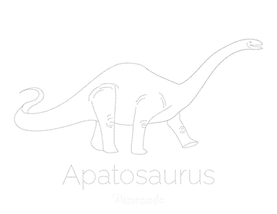 Dinosaur Coloring Pages Apatosaurus Tracing Picture