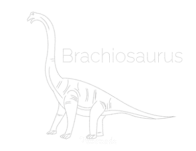 Dinosaur Coloring Pages Brachiosaurus Tracing Picture