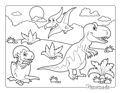 dinosaurs coloring pages to print out