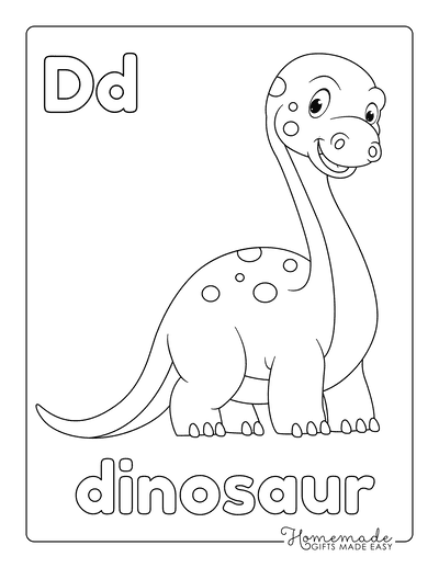 Dinosaur Coloring Pages Cute Dinosaur for Preschoolers