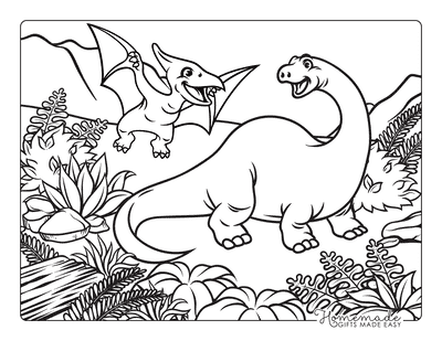 dinosaurios para colorear