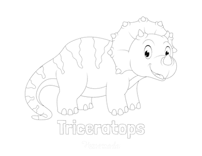 dinosaurs triceratops coloring pages