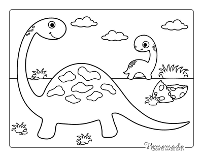 Coloring For Kids Dinosaur : You can find here different dinosaurs