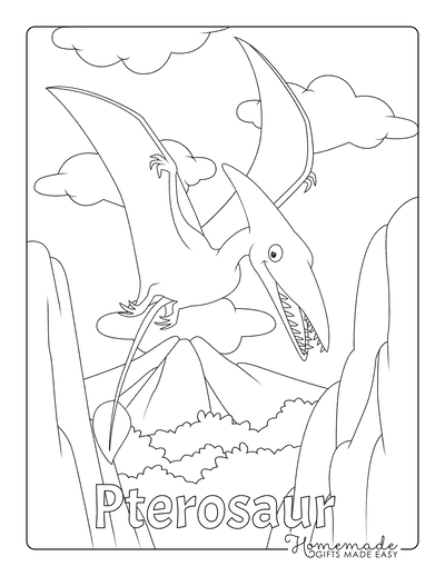 Featured image of post Easy Pterodactyl Coloring Page Pterodactyl coloring page to color print or download