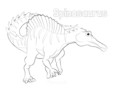 Dinosaur Coloring Pages Spinosaurus